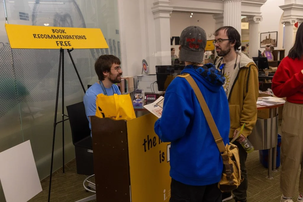 Carnegie Library of Pittsburgh staff member providing book recommendations